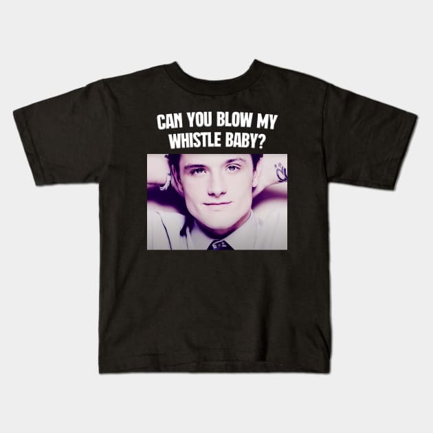 Can You Blow My Whistle Baby? Kids T-Shirt by hartemivo